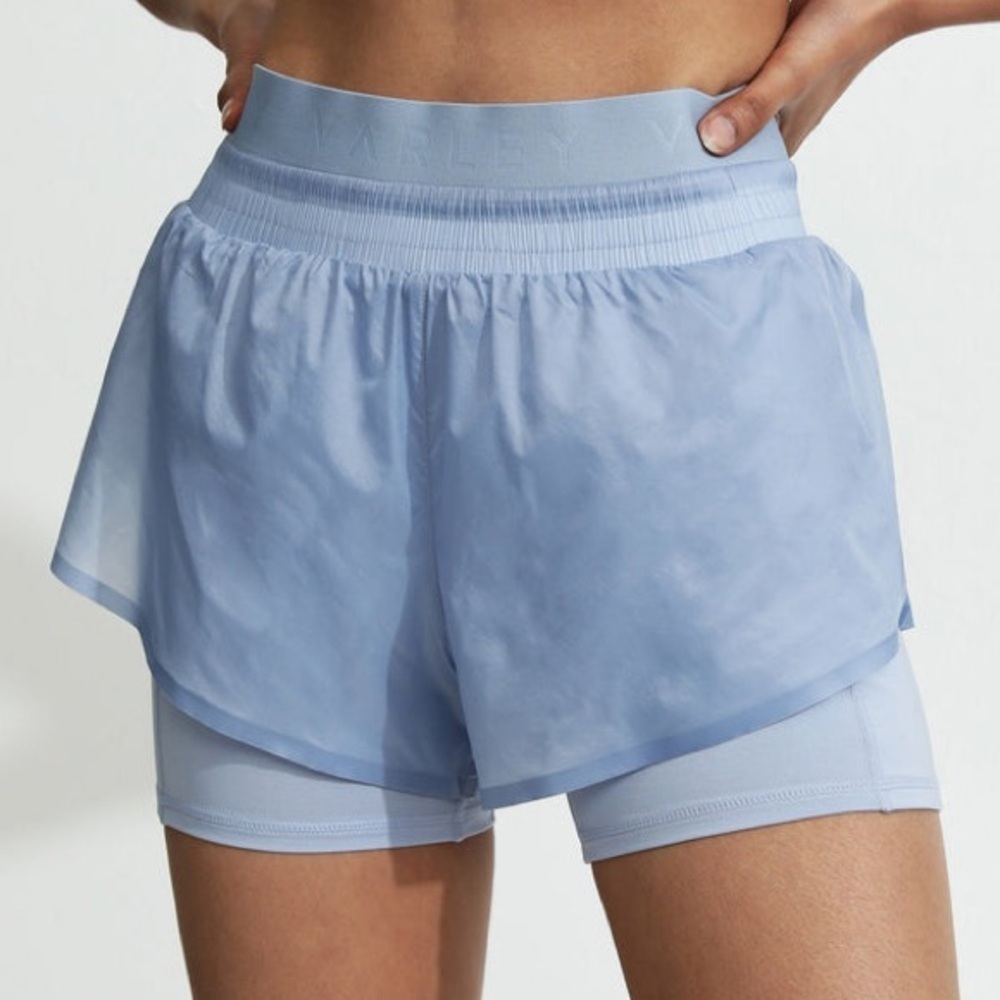Varley Fresno Short In Zen Blue S
